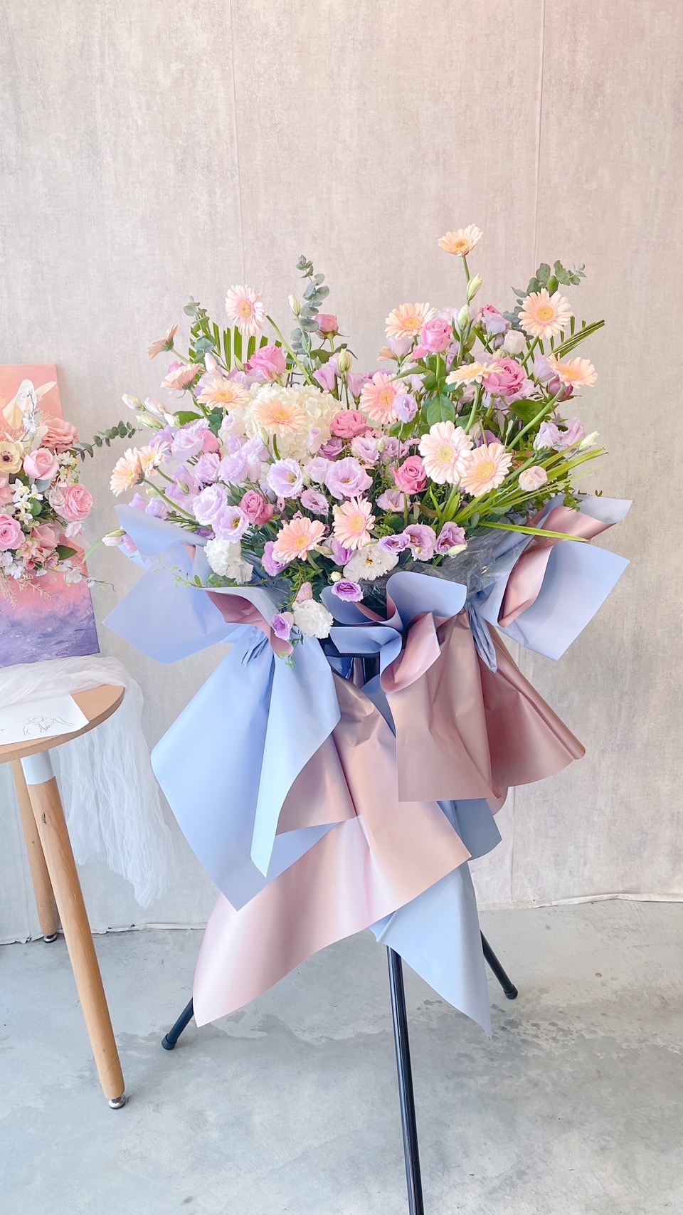 EF02｜紫色系鮮花高架花籃(雲林限定)