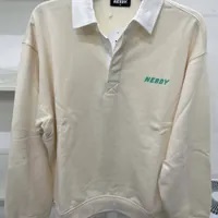 [S] NERDY RUGBY SWEATSHIRT (OVER FIT),CREAM, PNES23KC100205 (SN290)