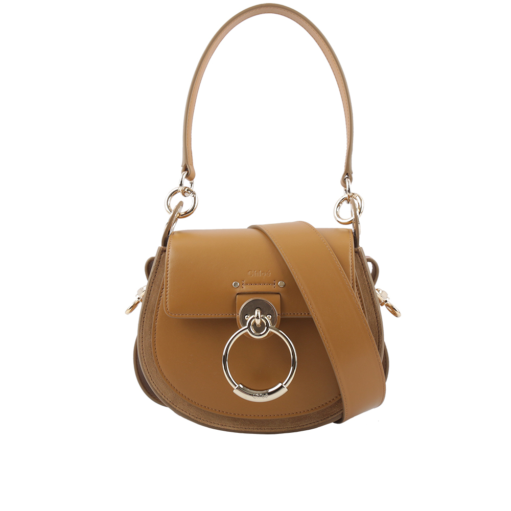 【Chloé】Tess Small Bag 小牛皮拼麂皮肩背/斜背二用包