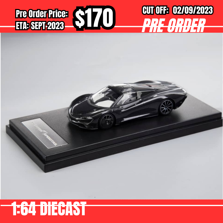 PO-$170 * LCD * 1:64 McLaren Speedtail Black [OD31/08]