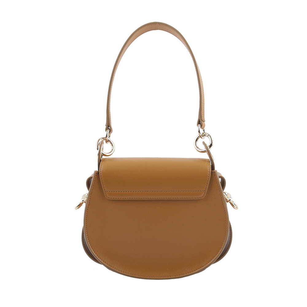【CHLOE'】Tess Small Bag 小牛皮拼麂皮肩背/斜背二用包(陶棕色) CHC22SS153G31207