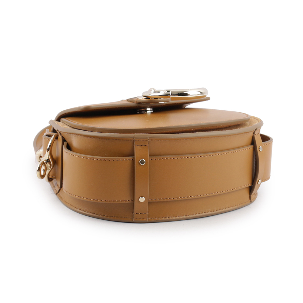 【CHLOE'】Tess Small Bag 小牛皮拼麂皮肩背/斜背二用包(陶棕色) CHC22SS153G31207