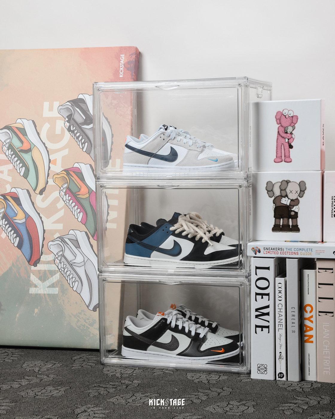 防御工事 T-FENCE REVOCASE 雙開磁吸透明展示鞋盒 展示盒 收納盒 三入一組【TFENCE-28】