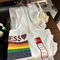 [S] GUESS ZAZA TANK,PURE WHITE, QBYI31K1811 (SGU419)