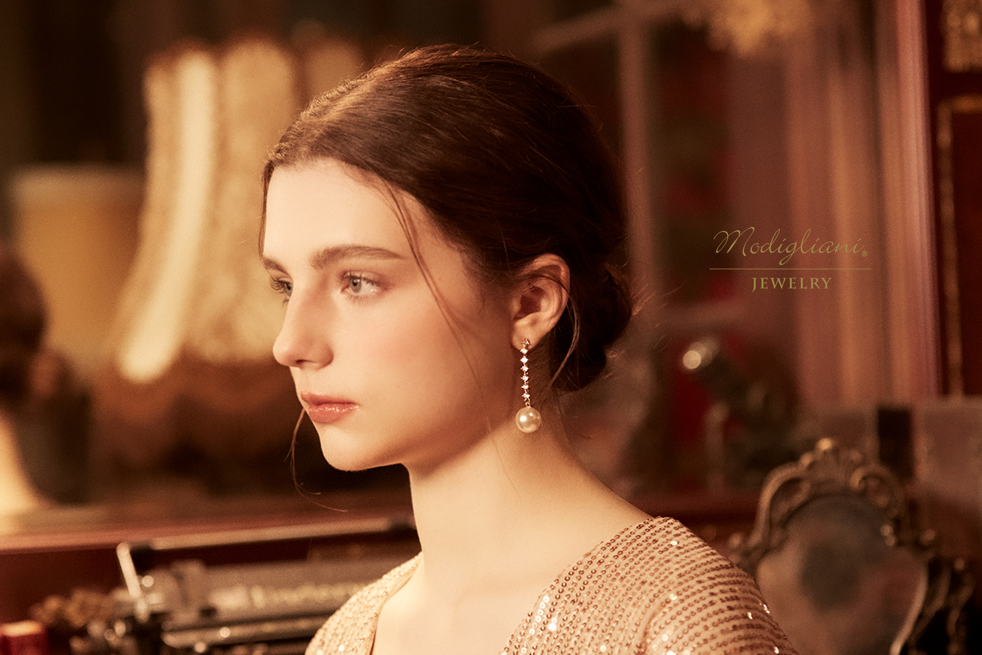 黃銅飾品,黃銅,施華洛世奇水晶珍珠,耳環,氣質,18K金,鋯石