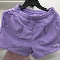 [S] NERDY W'S CURSIVE LOGO SHORTS (NERDY ORIGIN FIT),LIGHT PURPLE, PNES23KS093604 (SN303)