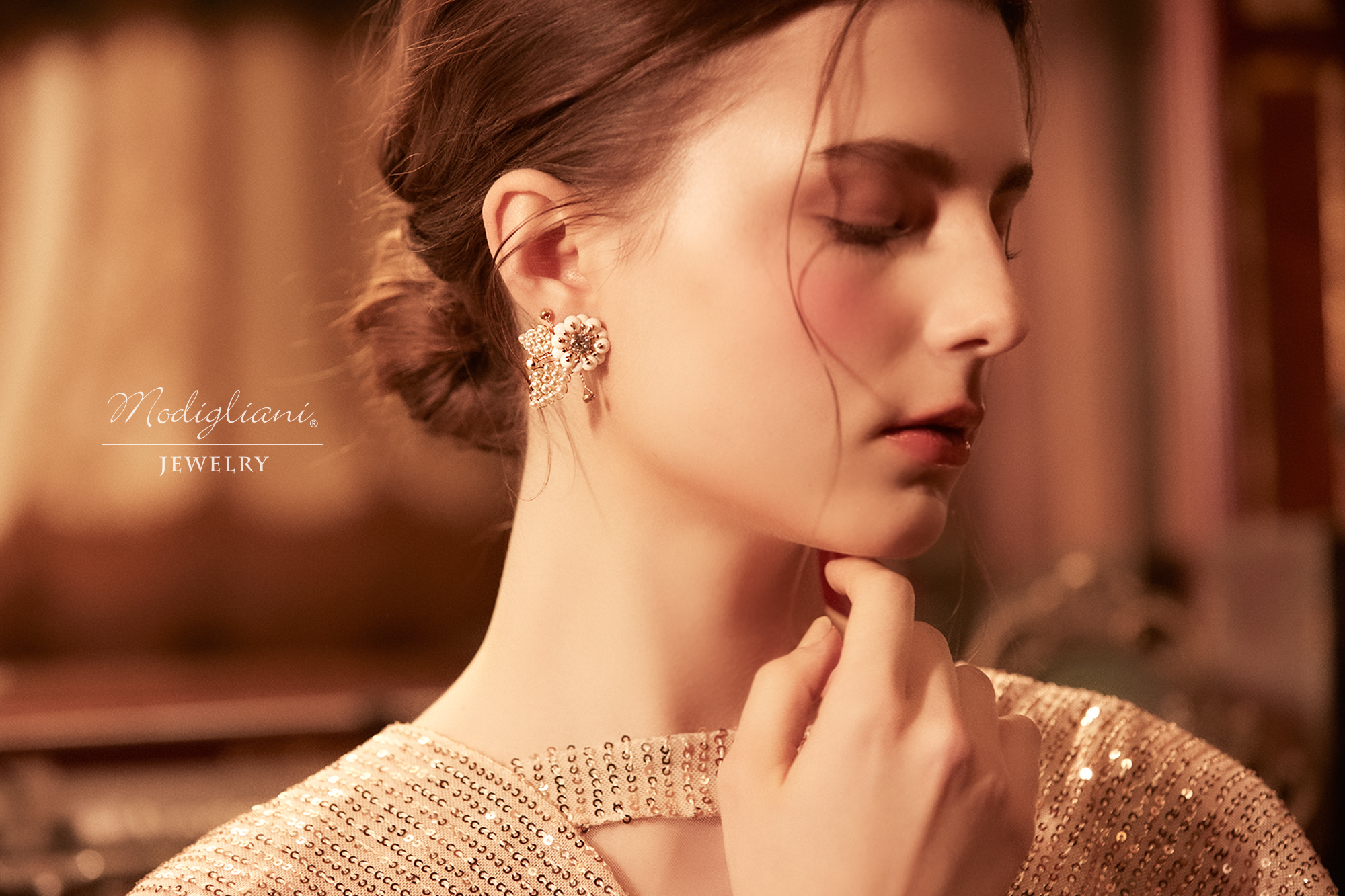 黃銅飾品,耳環,飾品,黃銅,繁複,鋯石,施華洛世奇水晶珍珠,花草,氣質