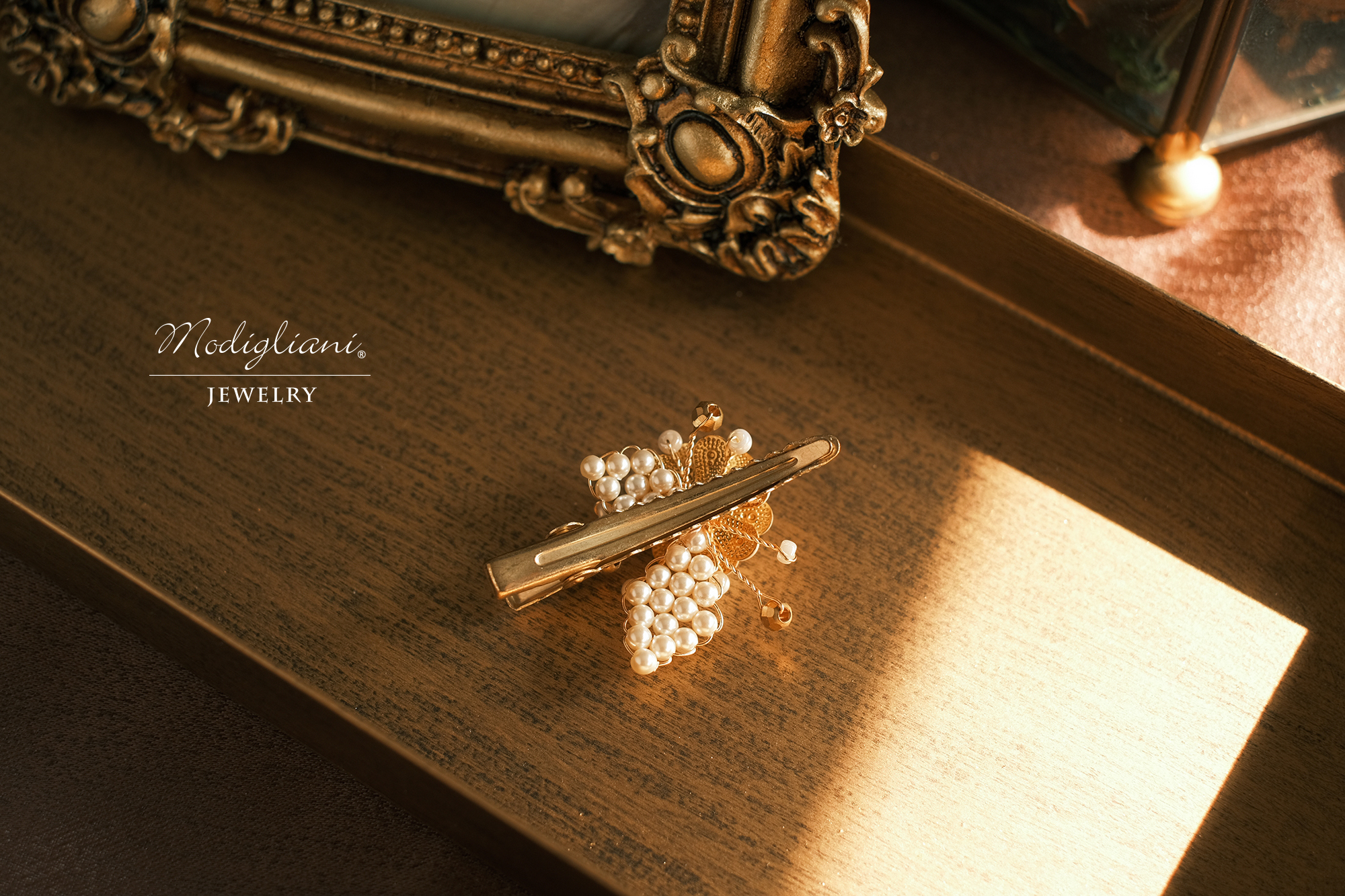 黃銅飾品,髮夾,飾品,黃銅,繁複,鋯石,施華洛世奇水晶珍珠,花草,氣質