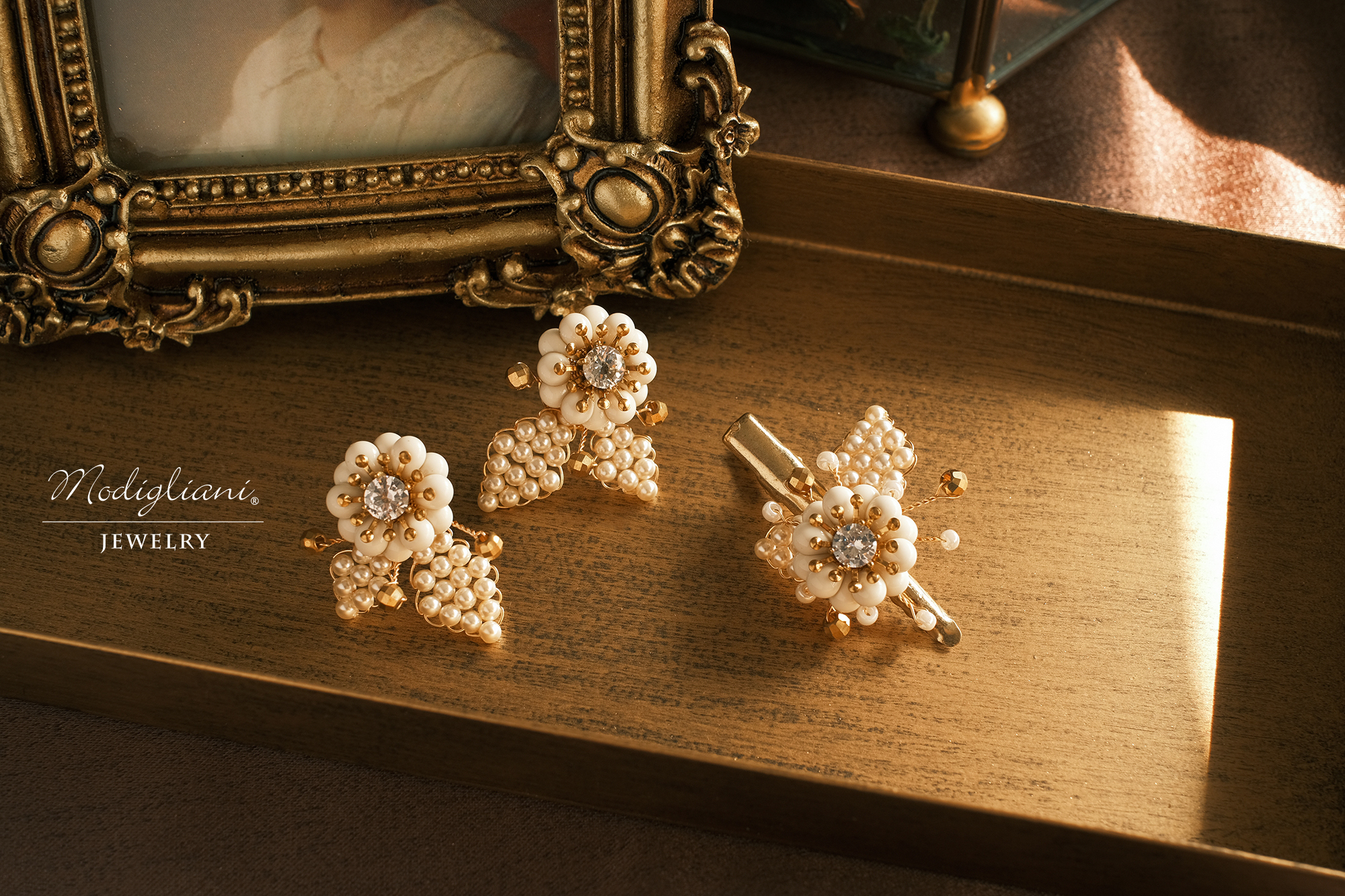 黃銅飾品,髮夾,飾品,黃銅,繁複,鋯石,施華洛世奇水晶珍珠,花草,氣質