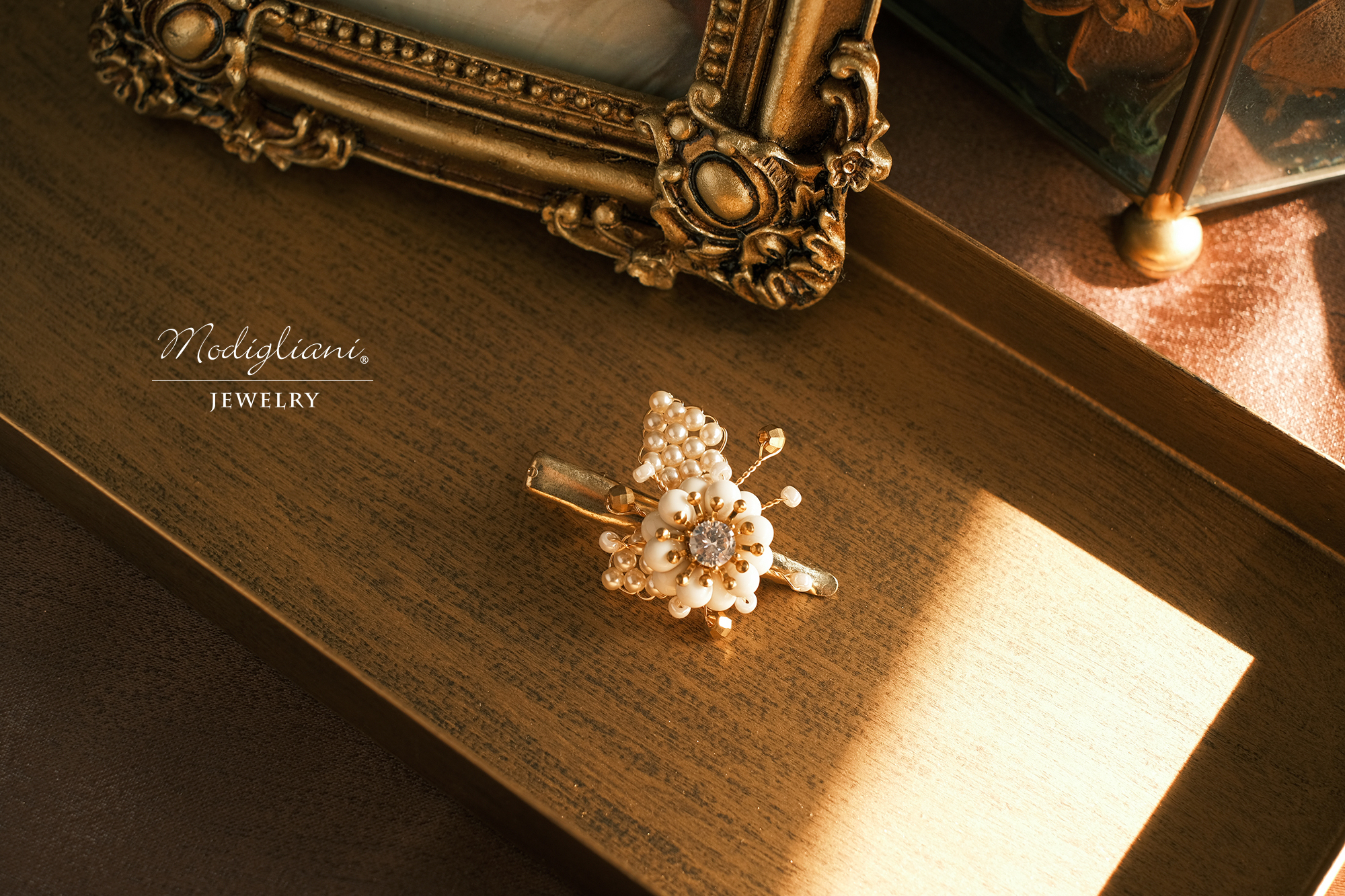 黃銅飾品,髮夾,飾品,黃銅,繁複,鋯石,施華洛世奇水晶珍珠,花草,氣質