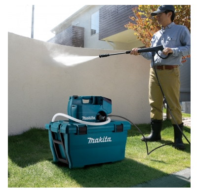 "MAKITA"牧田牌 無炭刷充電式高壓清洗機(80BAR)(鋰18VX2)