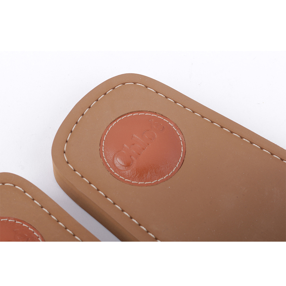 【Chloé】WOODY FLAT MULE 棉質牛仔平底拖鞋(單寧藍) CHC23A188FR45D