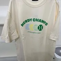 [S] NERDY CHAMPS S/S T-SHIRT (NERDY ORIGIN FIT),CREAM, PNEU23KG080205 (SN306)