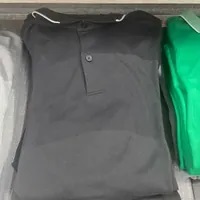 [S] DKNY CORE PIMA COTTON PIQUE POLO,BLACK, M9900101-BLK (SD662)