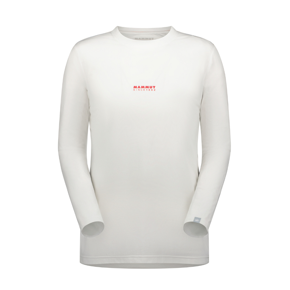 Mammut QD Logo Print Longsleeve T-shirts AF PRT1 男款 / 白-岩漿紅 (M10160103000678)