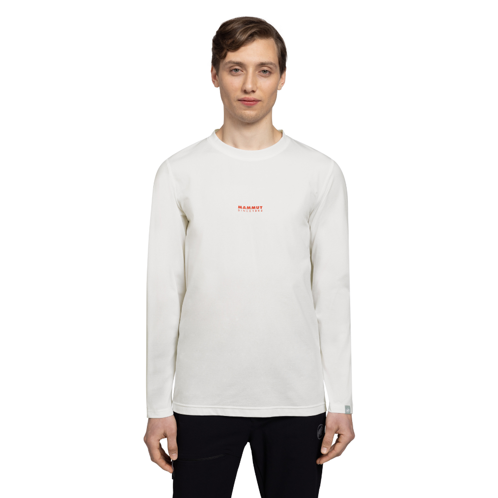 Mammut QD Logo Print Longsleeve T-shirts AF PRT1 男款 / 白-岩漿紅 (M10160103000678)