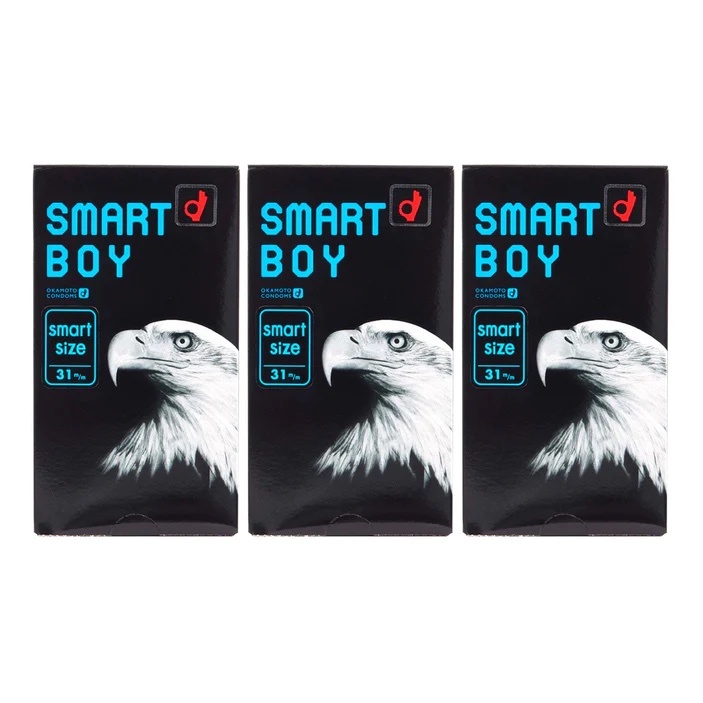 日版岡本 Smart Boy 細碼乳膠安全套（12片裝）三盒裝