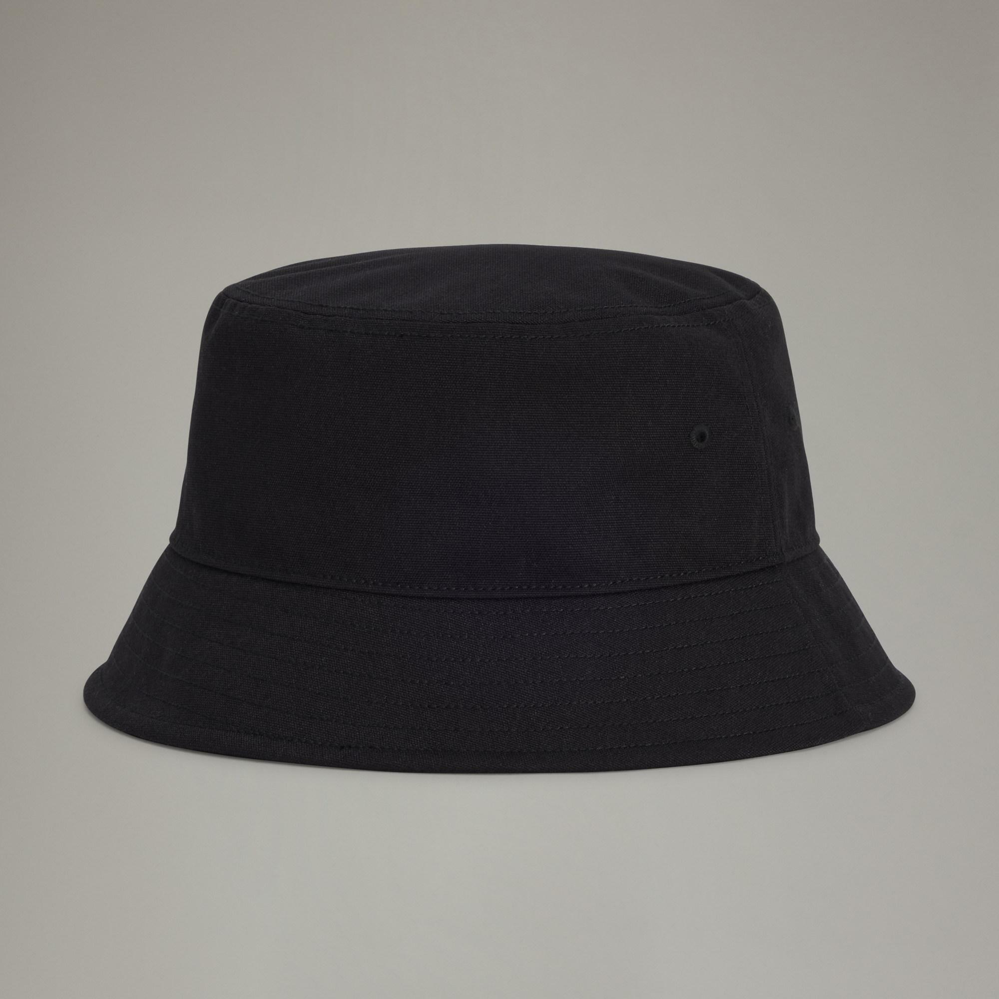 【 Y-3 BUCKET HAT 刺繡漁夫帽 - 黑 】