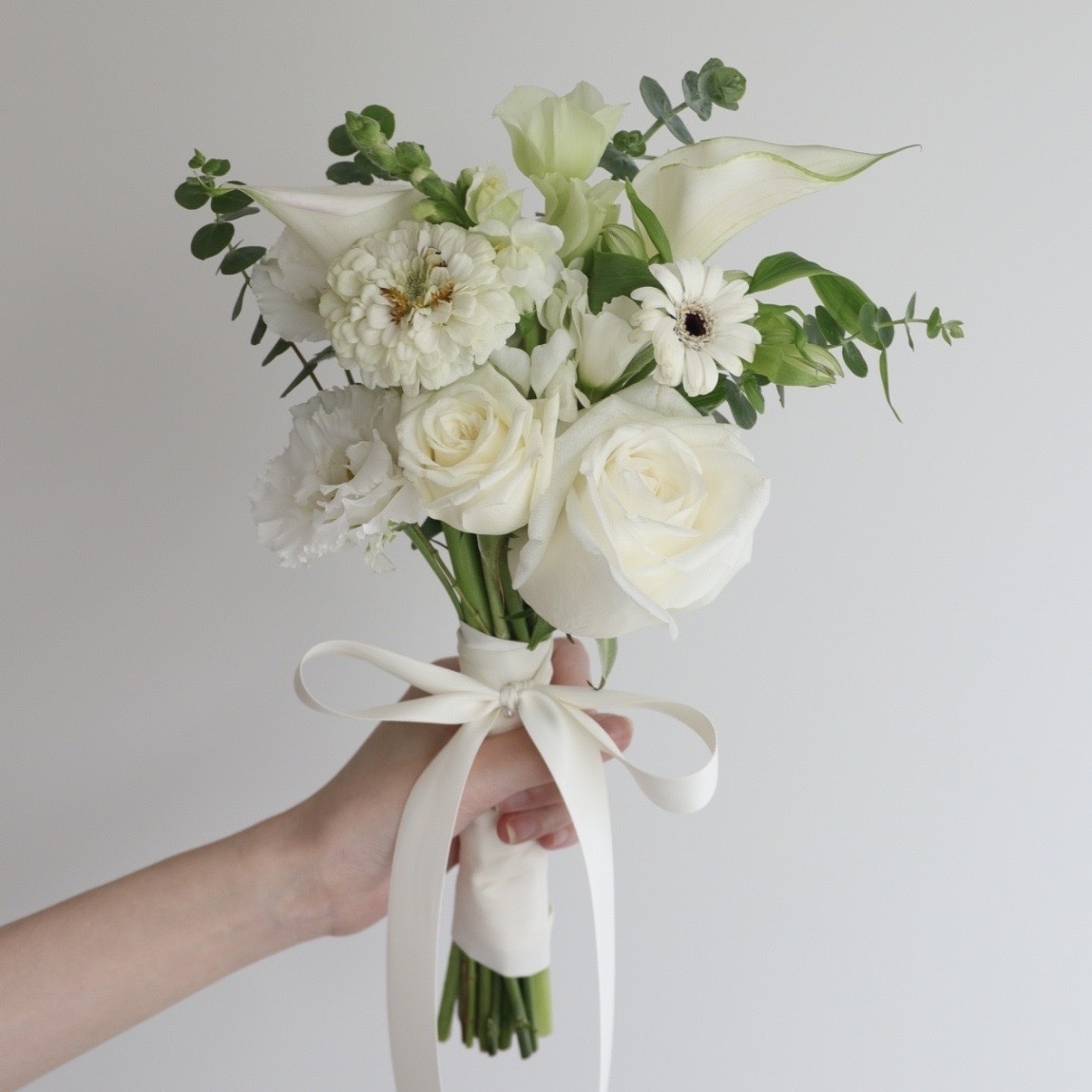 Wedding bouquet -白綠色系登記小捧花🕊