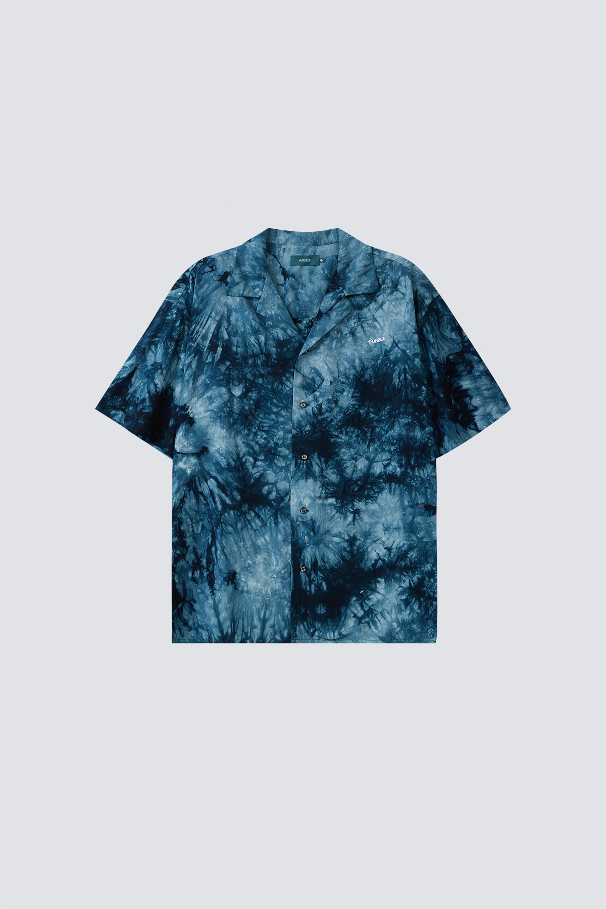 Tie-dye Cotton Aloha Shirt｜Blue｜Hong Kong Original Design