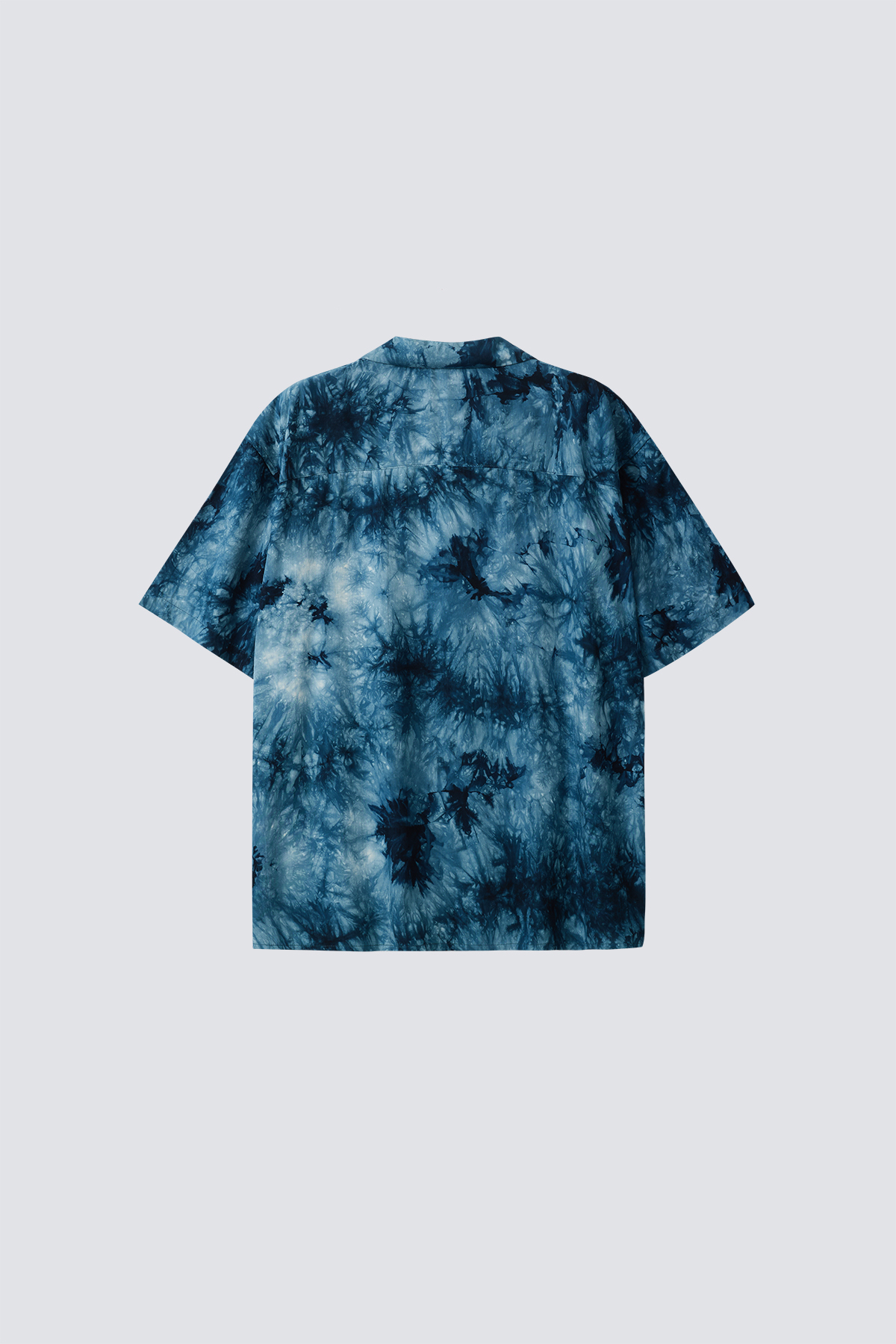 Tie-dye Cotton Aloha Shirt｜Blue｜Hong Kong Original Design