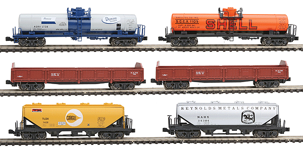 Kato 106-6275 N scale Mixed Freight 6-Car Set - Ready to Run