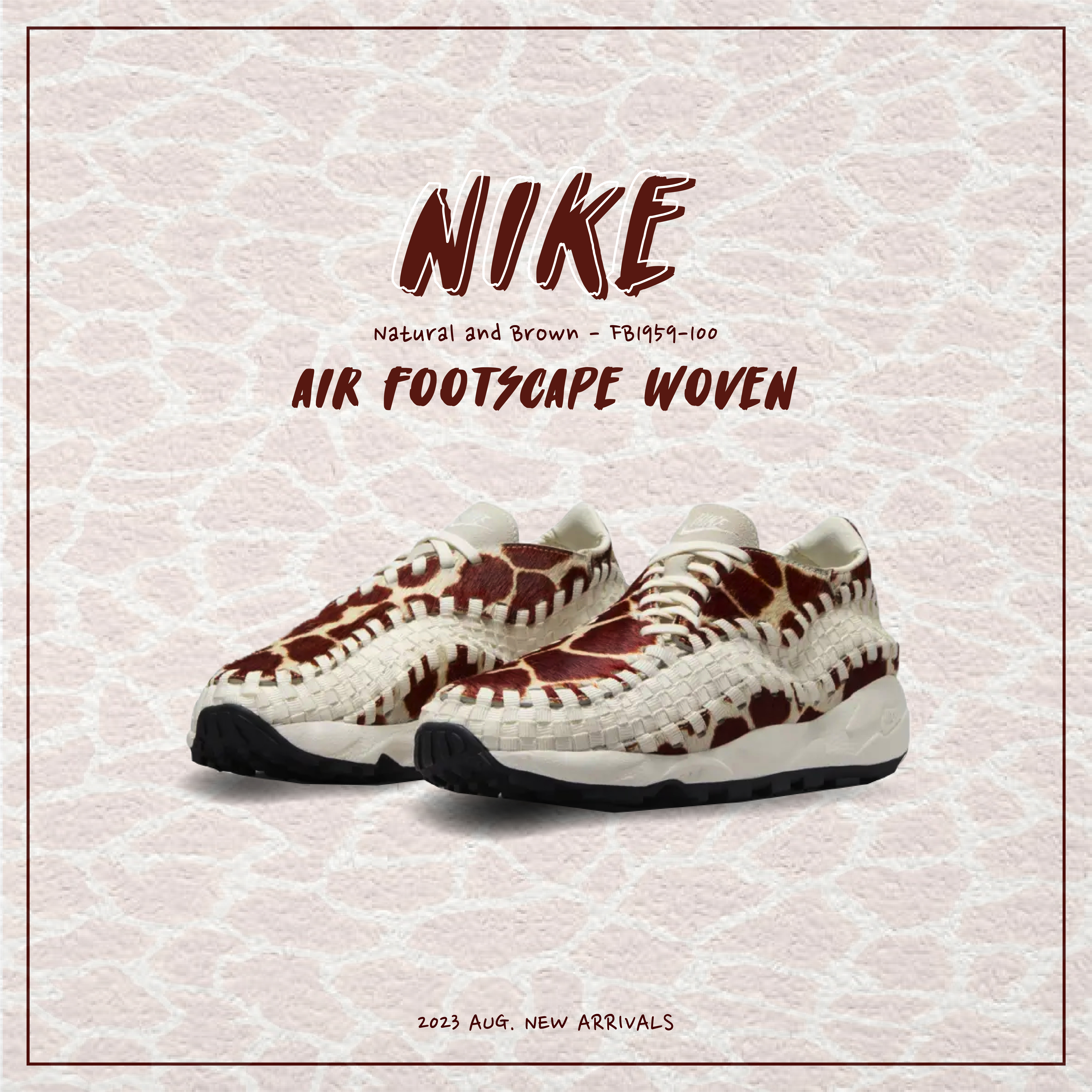 W Nike Air Footscape Woven "Cow Print" FB1959-100