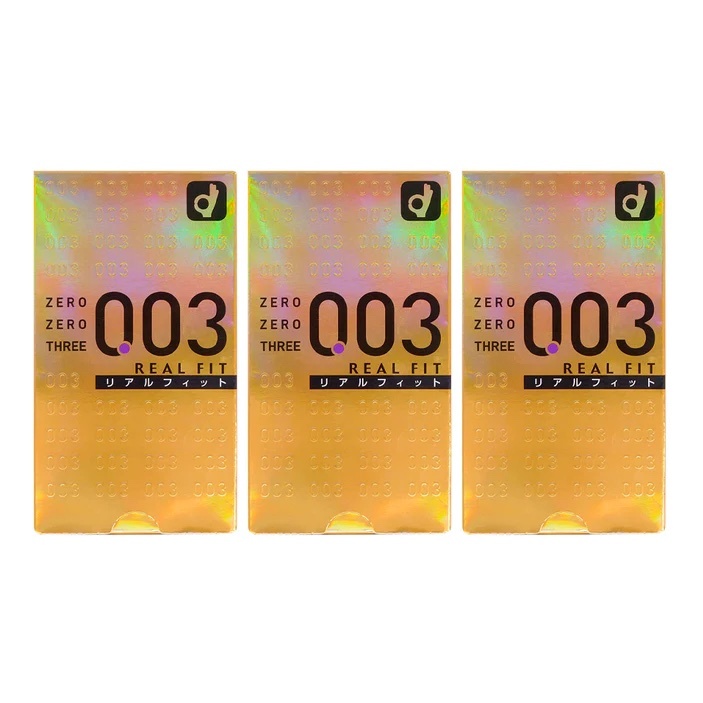 日版岡本 0.03 Real Fit 真‧貼身安全套（10片裝）三盒裝