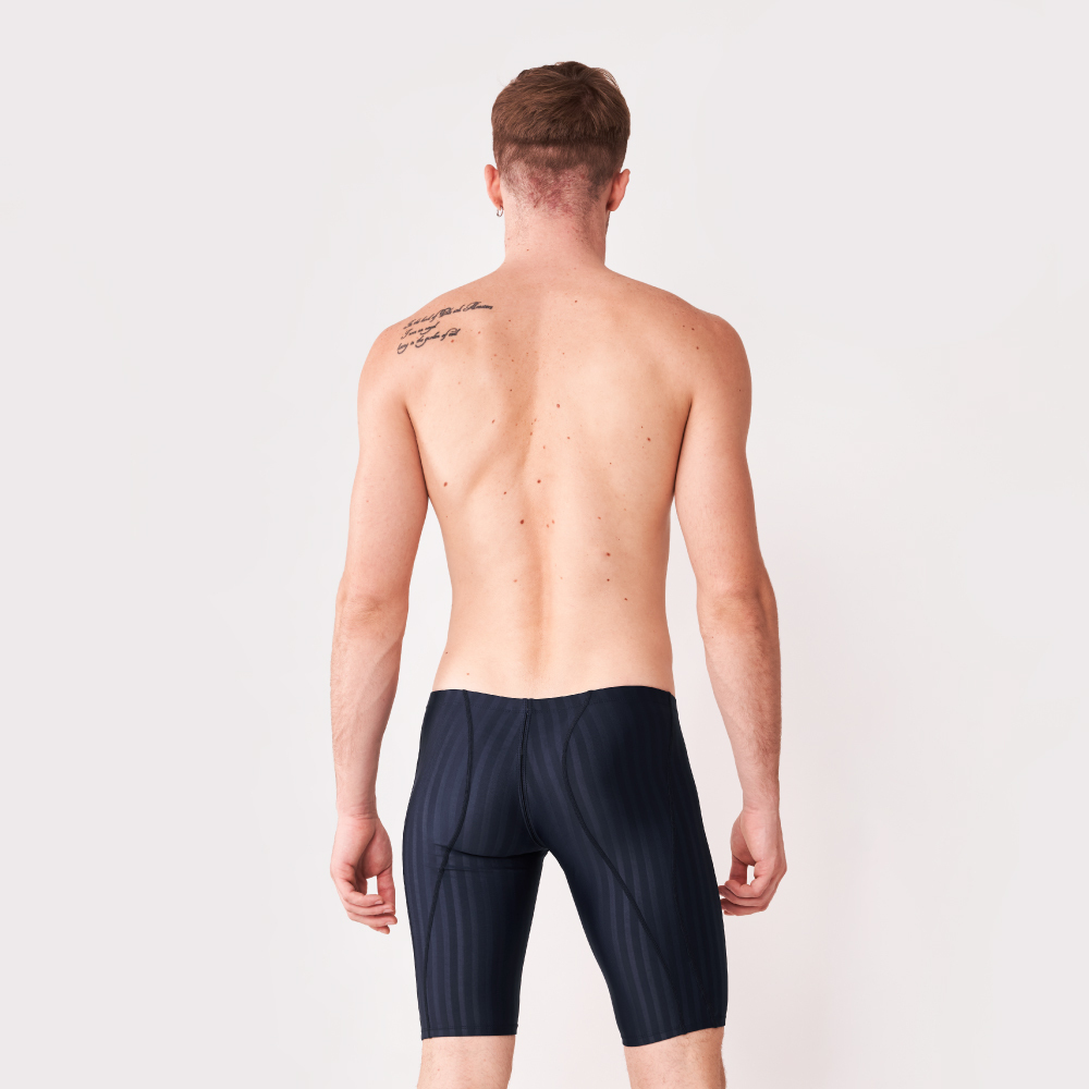 MAR-2140231 大男競賽型馬褲 - 壓條(深藍)