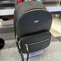 [S] DKNY R33KAZ33 MAXINE BACKPACK,BLACK/GOLD, 755404848573 (SD667)