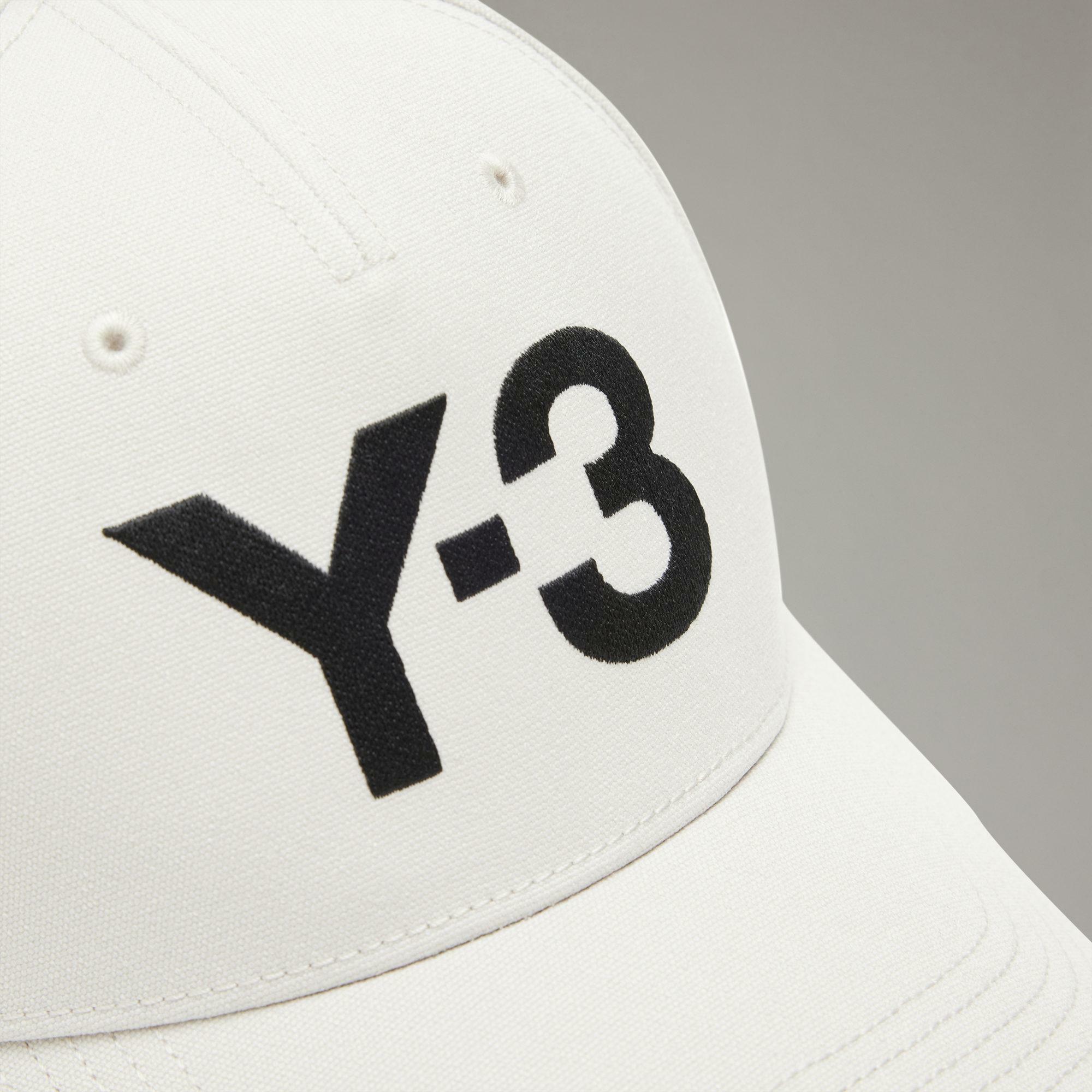 Y-3 LOGO CAP 經典LOGO棒球帽- 白】