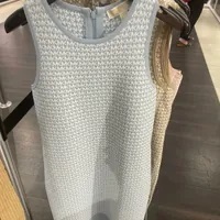 [S] MICHAEL KORS MONOGRAM DRESS,LIGHT CHAMBRAY, JU2807G4GH-LT CHAMBRAY (SMK511)