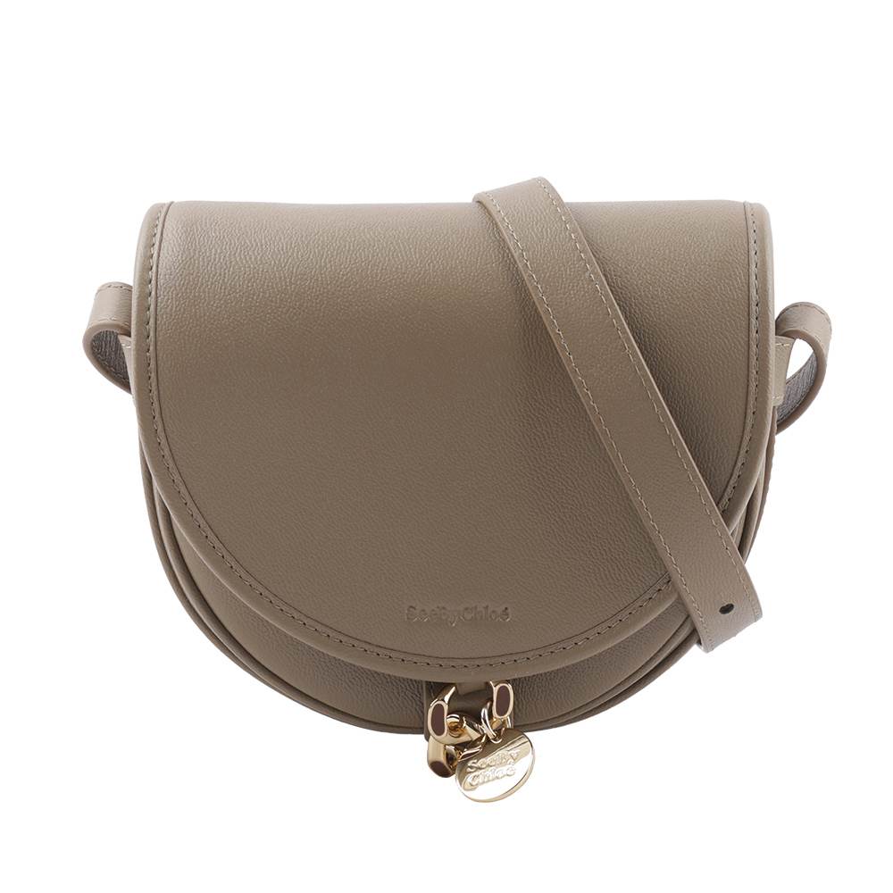 【See by Chloé】MARA BAG 牛皮小款斜背馬鞍包