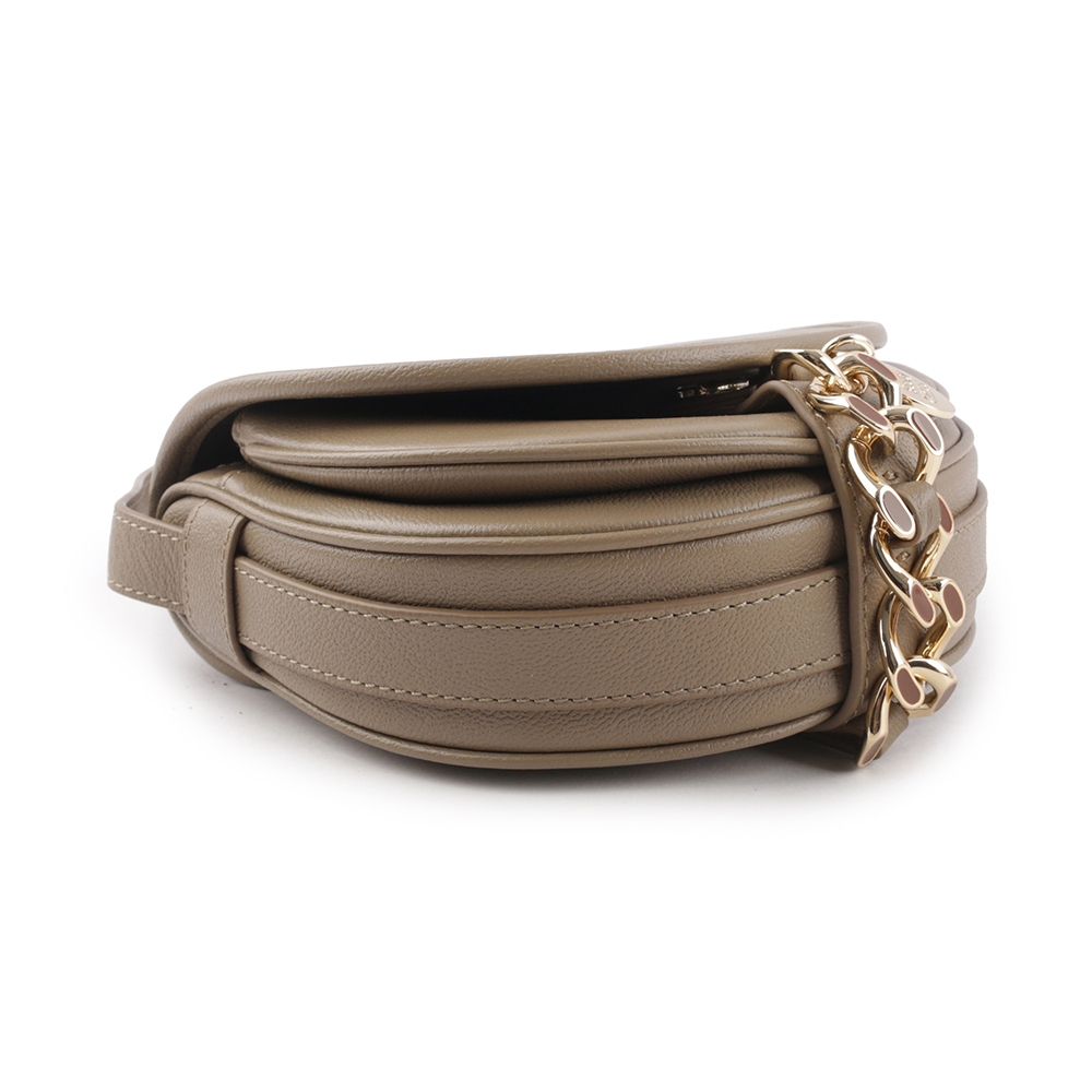 【SEE BY CHLOE】MARA BAG 牛皮小款斜背馬鞍包(灰色) CHS21WSB3938823W