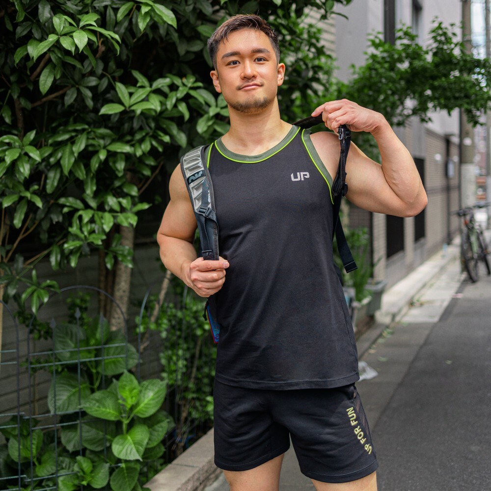 熱賣回歸 - UP For Fun Wave 棉短褲 極緻黑/金屬黃