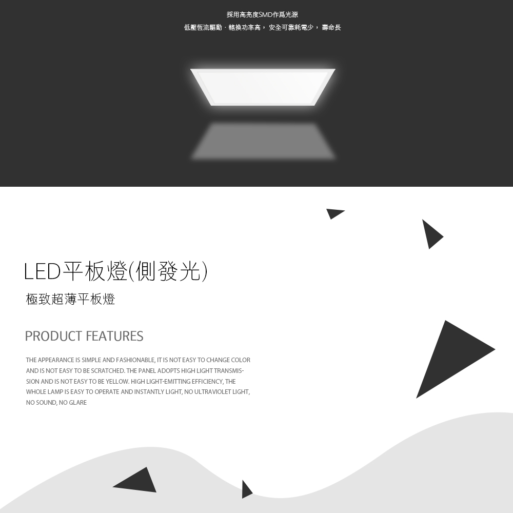 側發光平板燈 40W 60x60cm