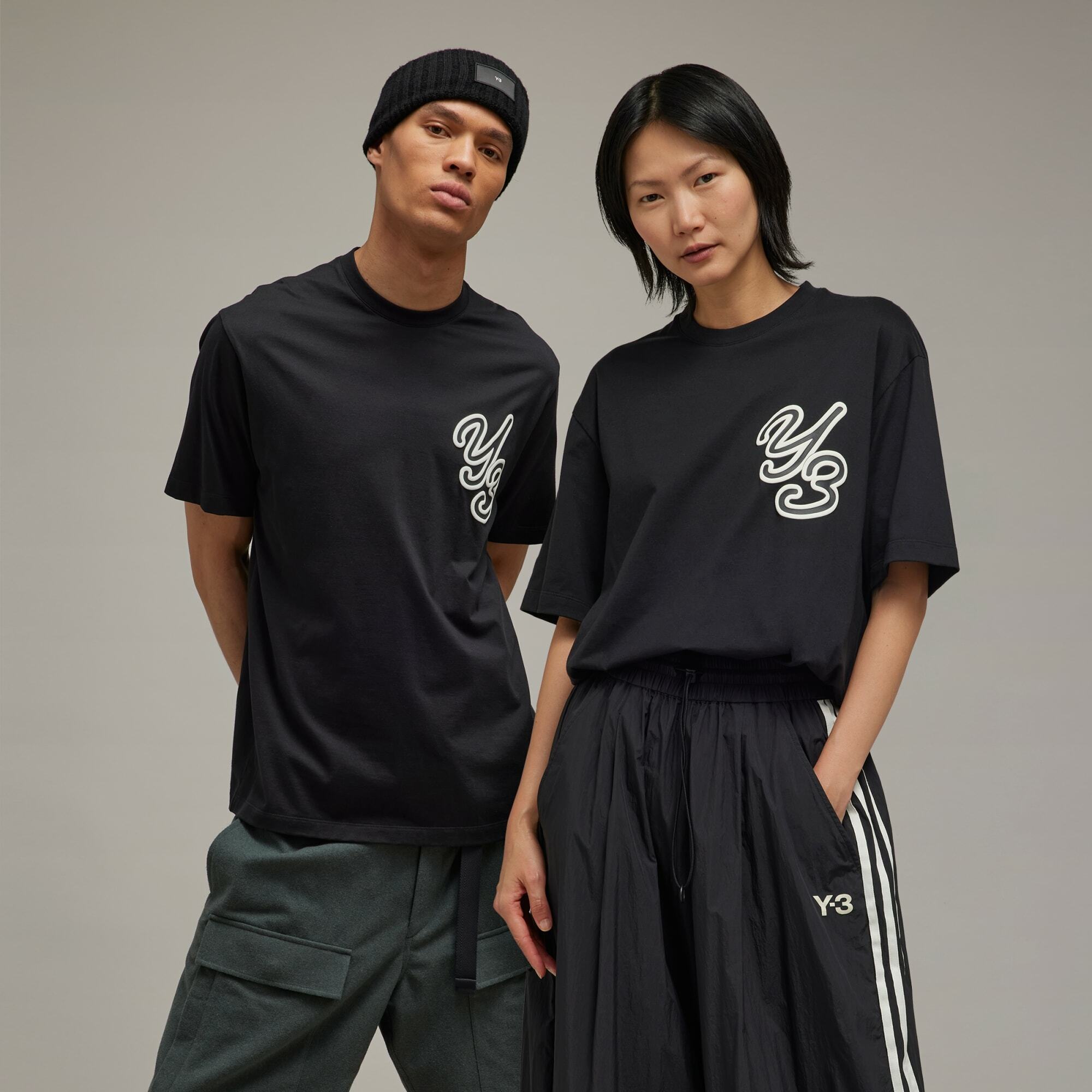 Y-3 GFX SS TEE 短TEE - 黑】