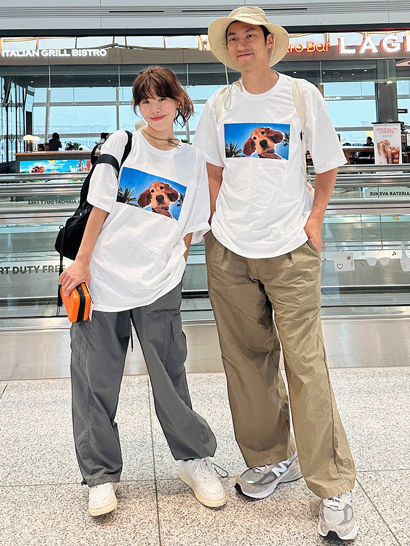 [現貨] (情侶)低頭狗狗T [ 2色 / Free ]