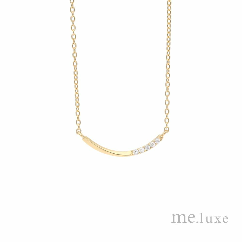 【me.luxe】SV微笑鋯石鍊