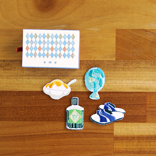 台北100景盒二號夏日風景款，可直接燙在布上的織片，細膩手工藝設計