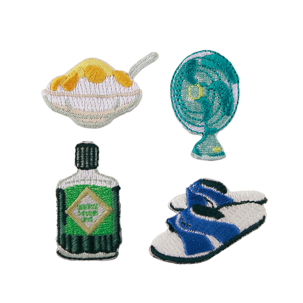 台北100景盒二號夏日風景款，可直接燙在布上的織片，細膩手工藝設計