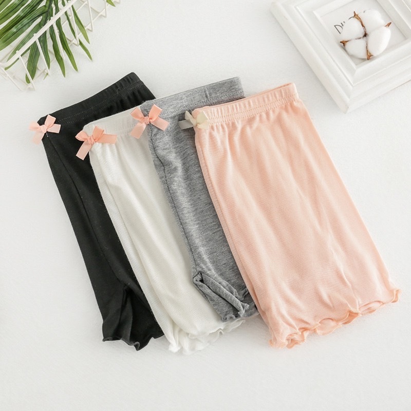 莫代爾木耳邊蝴蝶結安全褲