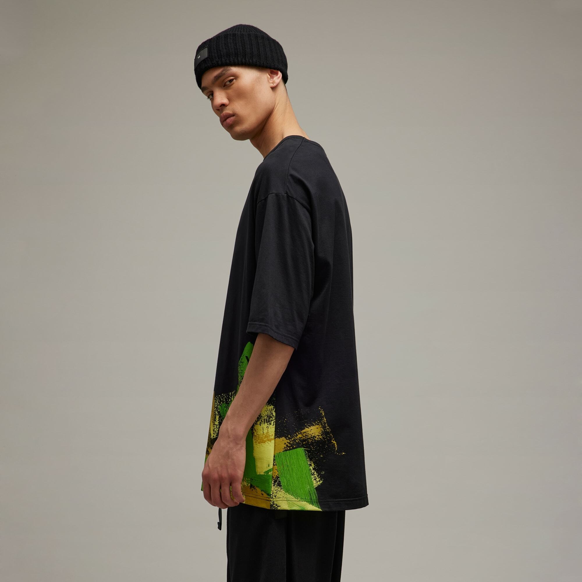 Y-3 GFY SS TEE 油漆刷色短TEE - 黑】