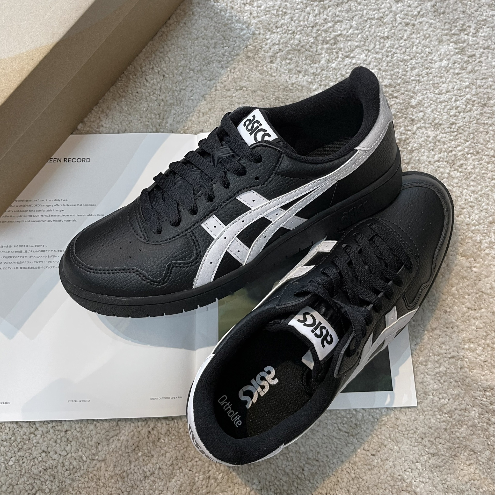 【代購】Asics Japan 亞瑟士 黑色 復古球鞋 Black White 1203A033-001