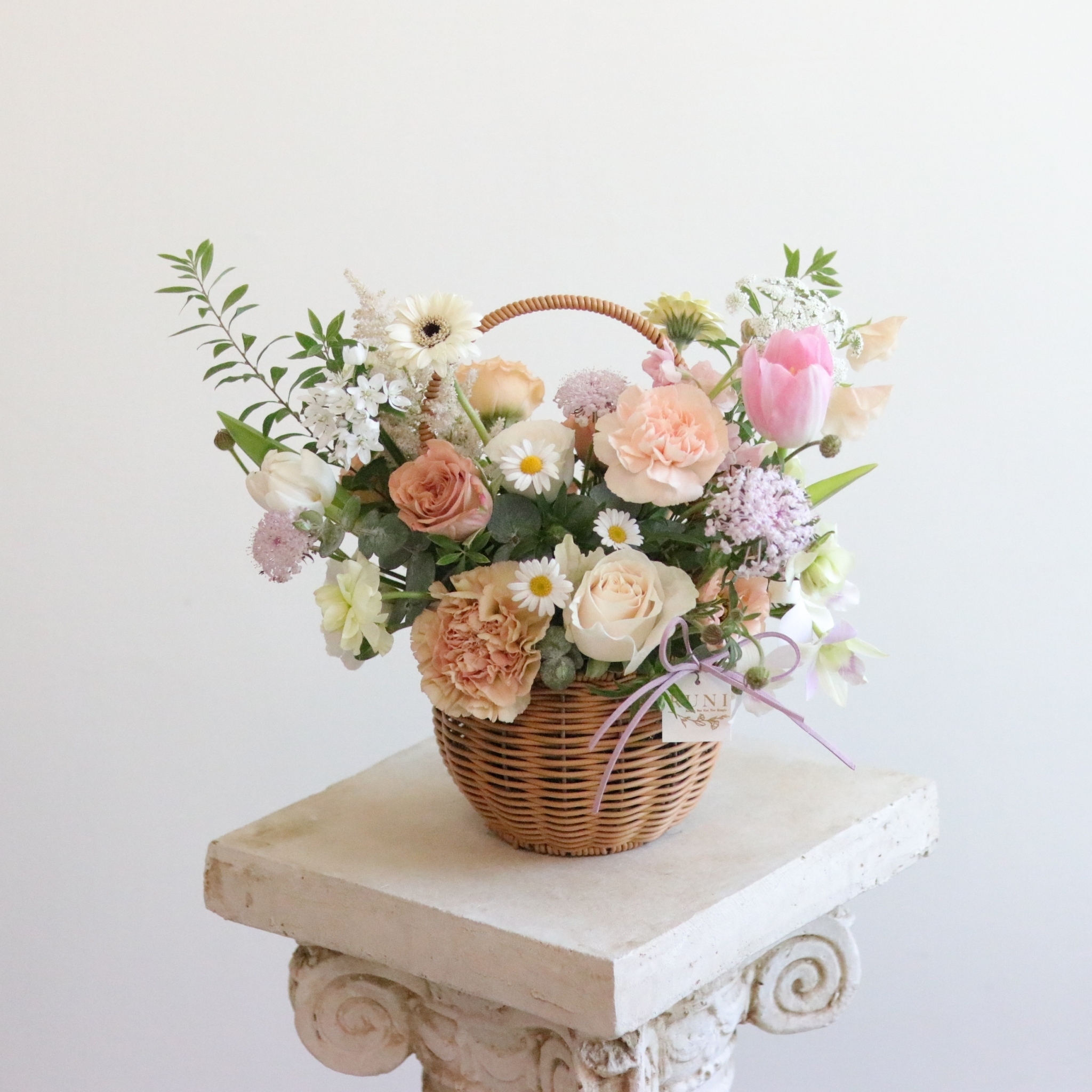 RUNI Flowers -暖粉色系花籃