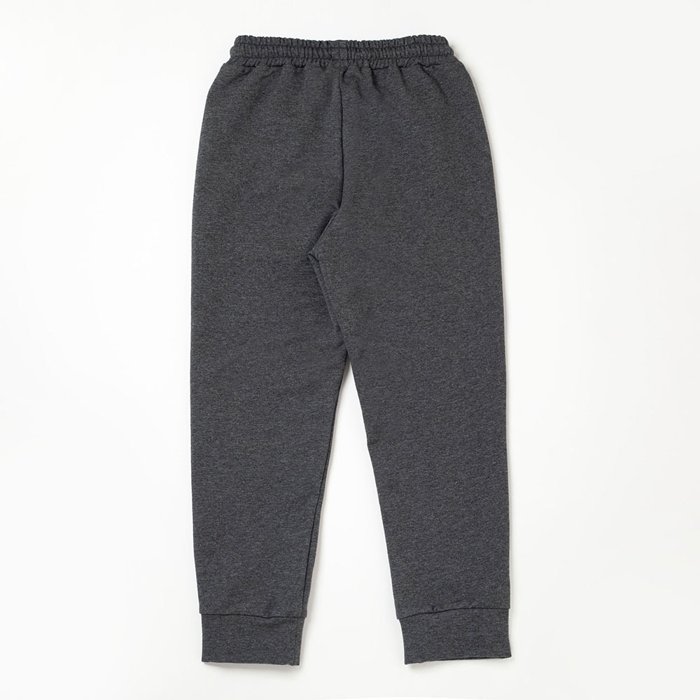 PIPPY 休閒腰圍抽繩彈性棉縮口長褲 灰