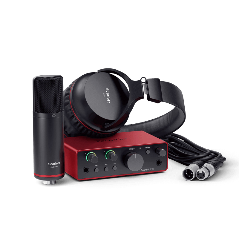 第四代 Focusrite Scarlett Solo Studio 4th Gen 套組