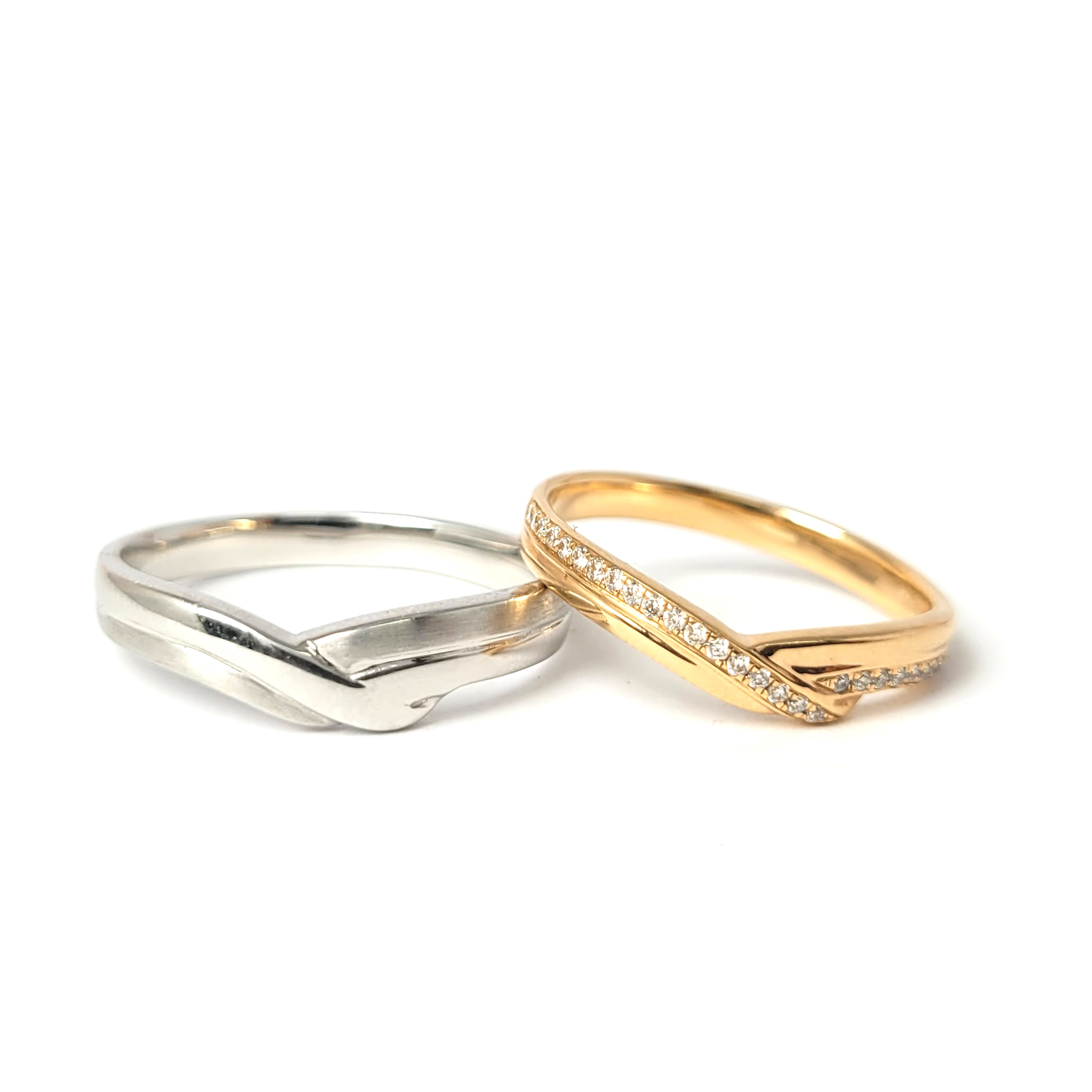 Twinning Story - Adorable 18K 玫瑰金結婚戒指