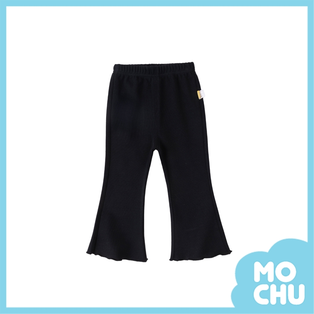 舒適花邊褲腳喇叭長褲