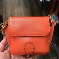 [S] TRUSSARDI AMARYLLIS SHOULDER CHAIN FLAP,ORANGE, 8055720158656 (STJ119)